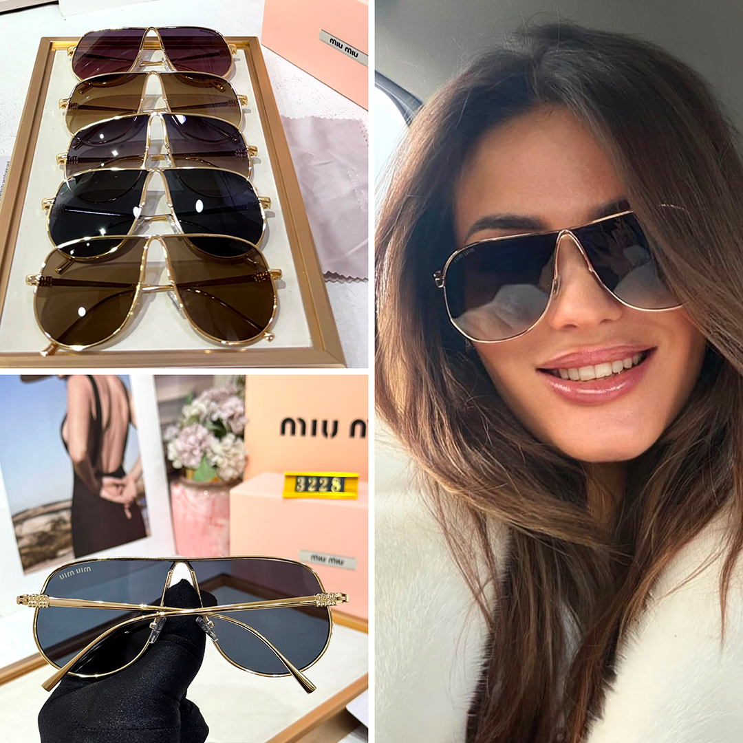 MIU MIU PREMIUM LUXURY 3228 womens Aviators - Image 9